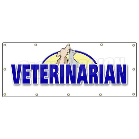 Signmission VETERINARIAN BANNER SIGN vet animal hospital signs new dogs cats pets B-120 Veterinarian